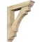 Ekena Millwork Merced Traditional Rough Sawn Bracket w/ Offset Brace, Douglas Fir, 6"W x 28"D x 32"H BKT0604X28X32MRC01RDF - alternate 1